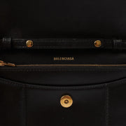 Picture of Balenciaga Shoulder Bag Hourglass Wallet on Chain in Black, Leather