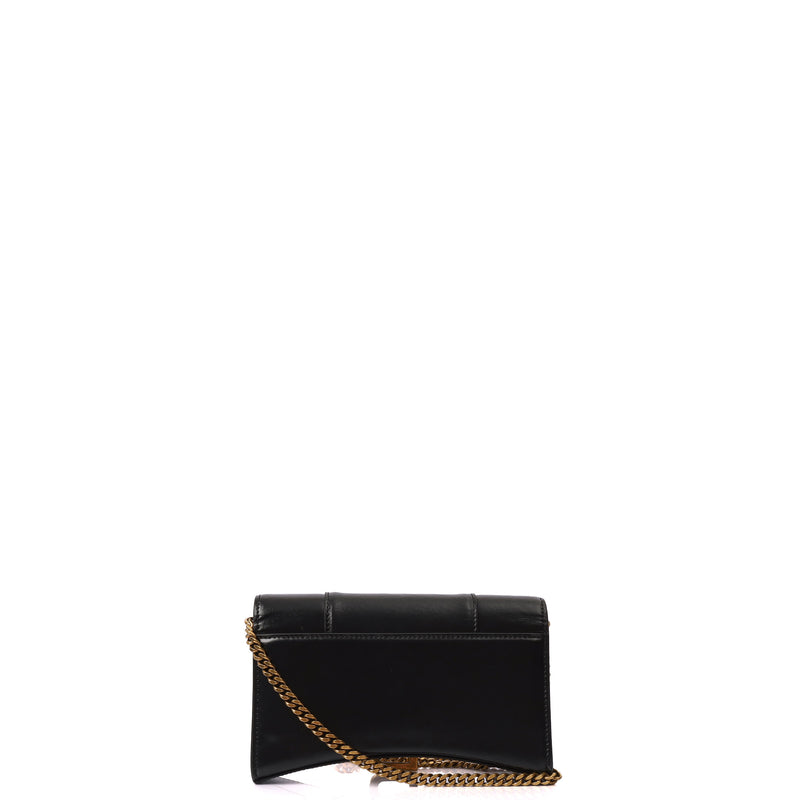 Picture of Balenciaga Shoulder Bag Hourglass Wallet on Chain in Black, Leather