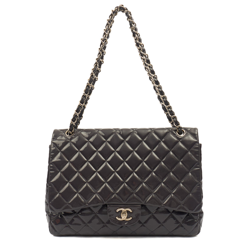 Picture of Chanel Shoulder Bag Classic Single Flap - Maxi in Purple, Patent Leather