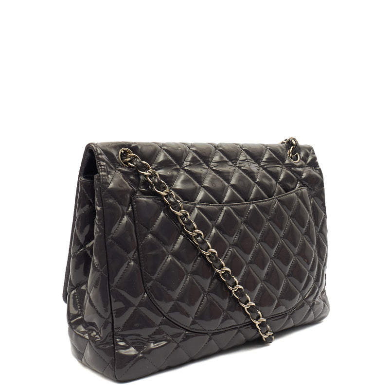 Picture of Chanel Shoulder Bag Classic Single Flap - Maxi in Purple, Patent Leather