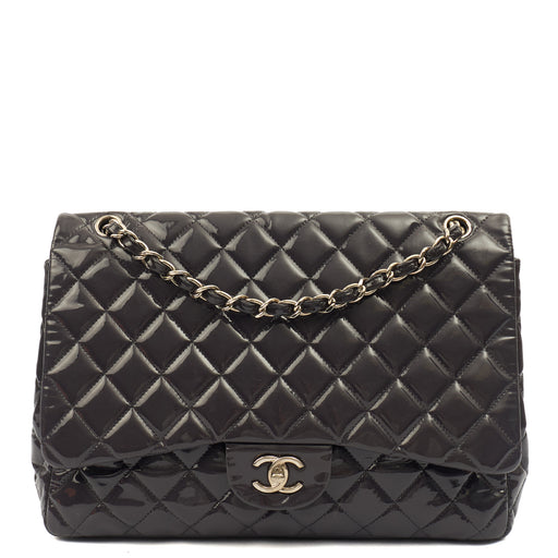 Picture of Chanel Shoulder Bag Classic Single Flap - Maxi in Purple, Patent Leather