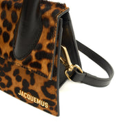 Picture of Jacquemus Top Handle Le Chiquito Moyen in Brown, Leather