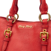 Picture of Miu Miu Shoulder Bag Tote in Red, Leather