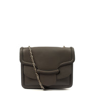 Picture of Alexander McQueen Shoulder Bag Heroine 21 in Grey, Leather