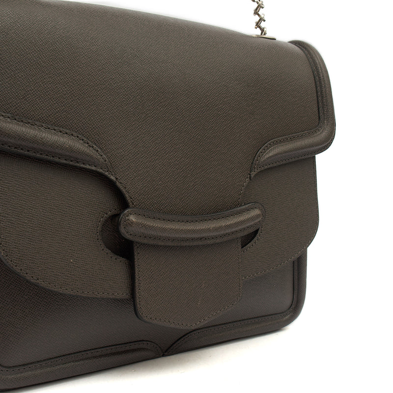 Picture of Alexander McQueen Shoulder Bag Heroine 21 in Grey, Leather