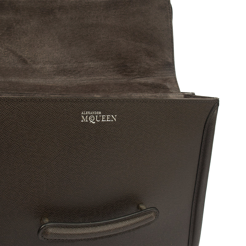 Picture of Alexander McQueen Shoulder Bag Heroine 21 in Grey, Leather