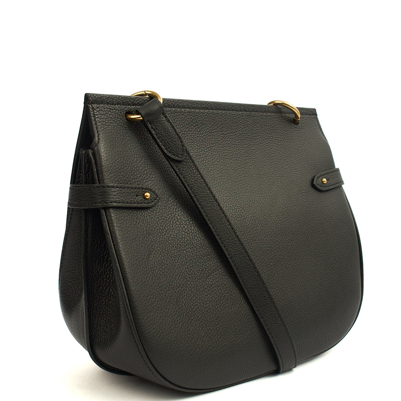 Picture of Mulberry Cross Body Amberley Satchel in Black, Calfskin Leather