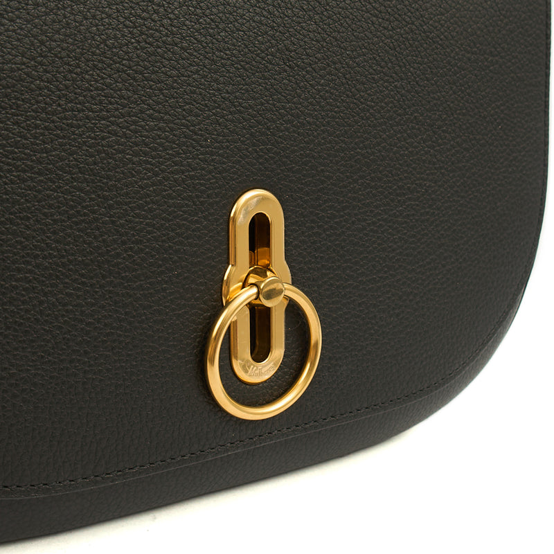 Picture of Mulberry Cross Body Amberley Satchel in Black, Calfskin Leather