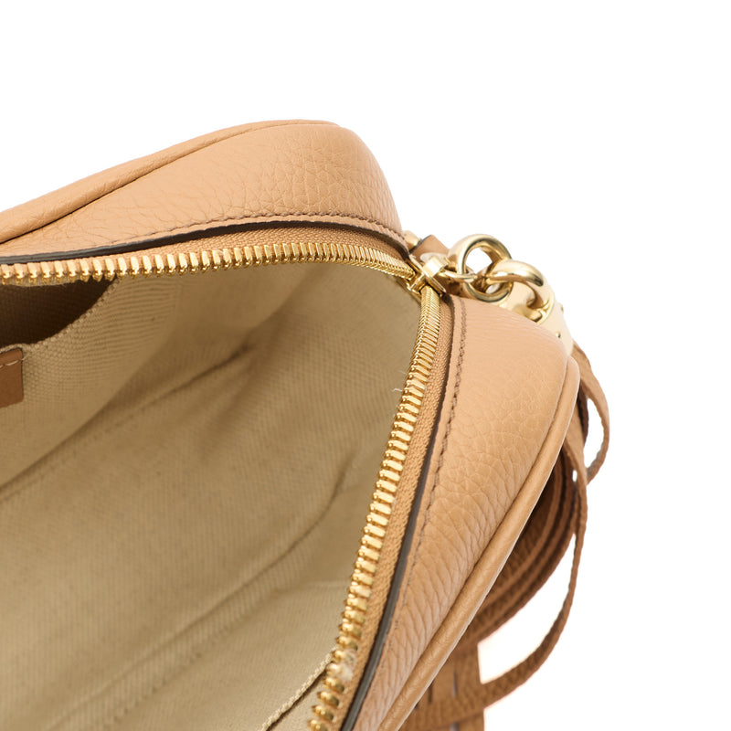 Picture of Gucci Cross Body Soho  Disco Bag - Small in Neutral, Leather