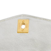 Picture of Chanel Top Handle Mini Flap with Top Handle in Metallic, Calfskin Leather