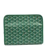 Picture of Goyard Clutch Jouvence Toiletry Pouch MM in Green, Leather