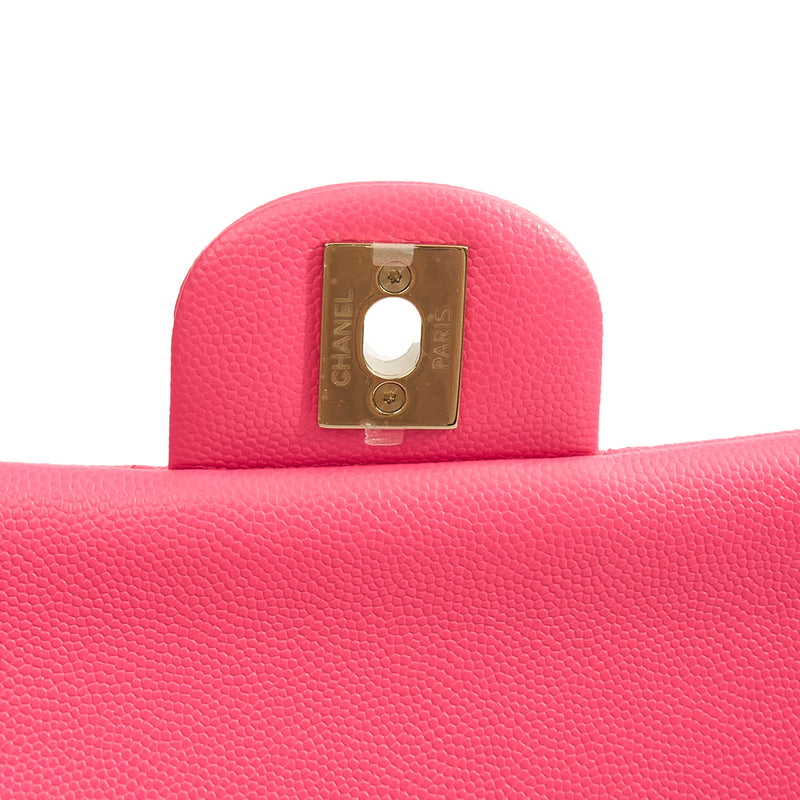 Picture of Chanel Cross Body Classic Double Flap - Medium in Pink, Caviar Leather