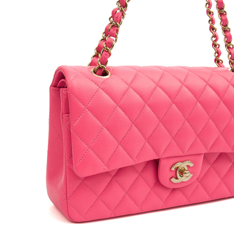Picture of Chanel Cross Body Classic Double Flap - Medium in Pink, Caviar Leather