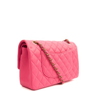 Picture of Chanel Cross Body Classic Double Flap - Medium in Pink, Caviar Leather