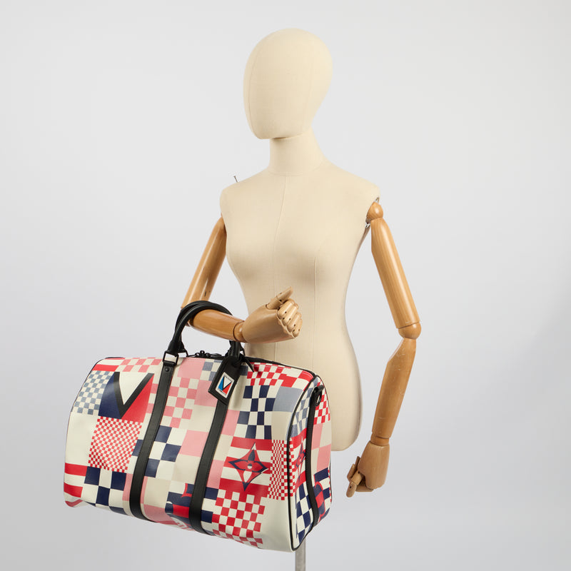 Louis Vuitton Keepall 50 Bandouliere America’s Cup collection in Multi, Canvas