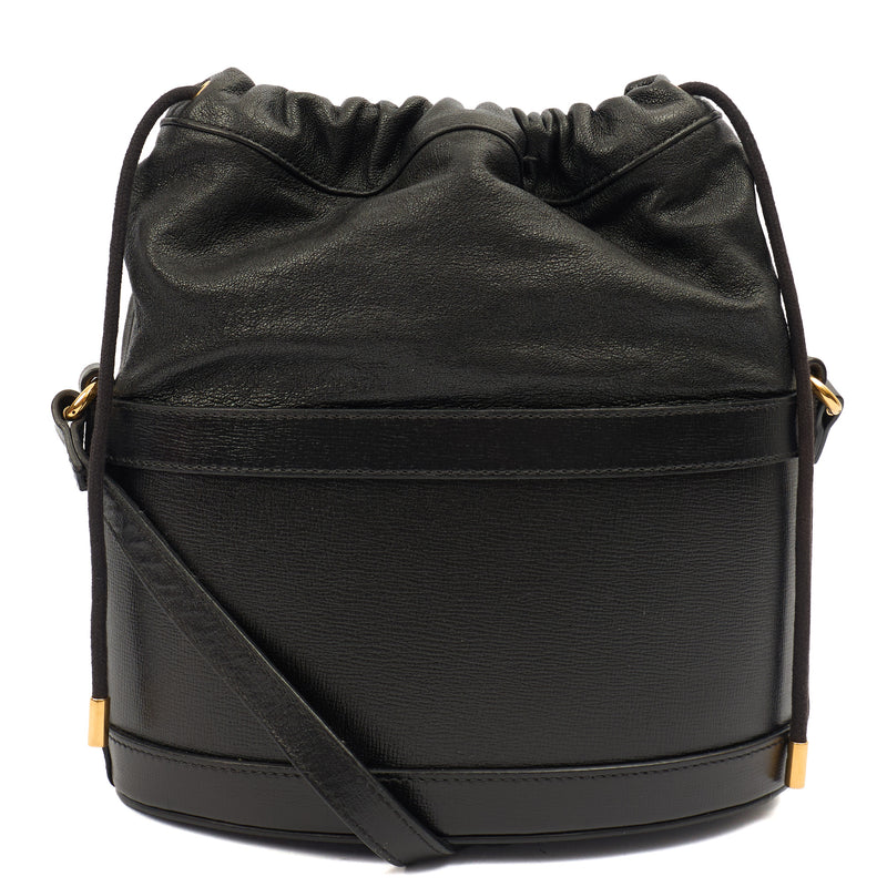 Picture of Gucci Bucket Bag Horsebit 1955 Shoulder Bag in Black, Leather