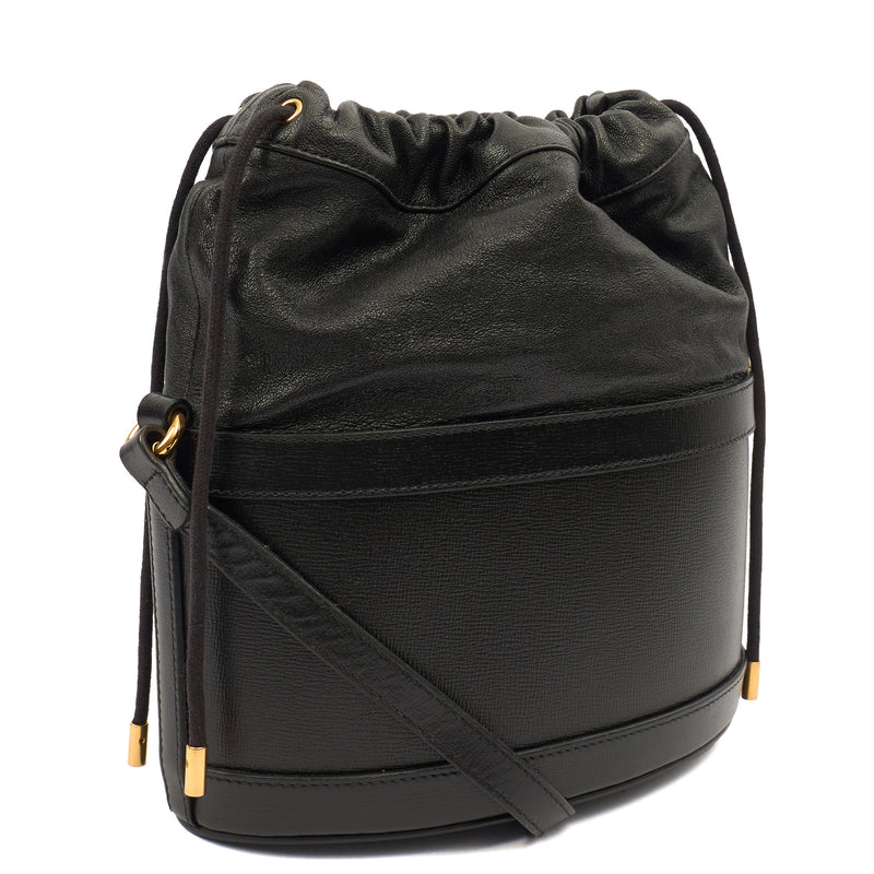 Picture of Gucci Bucket Bag Horsebit 1955 Shoulder Bag in Black, Leather
