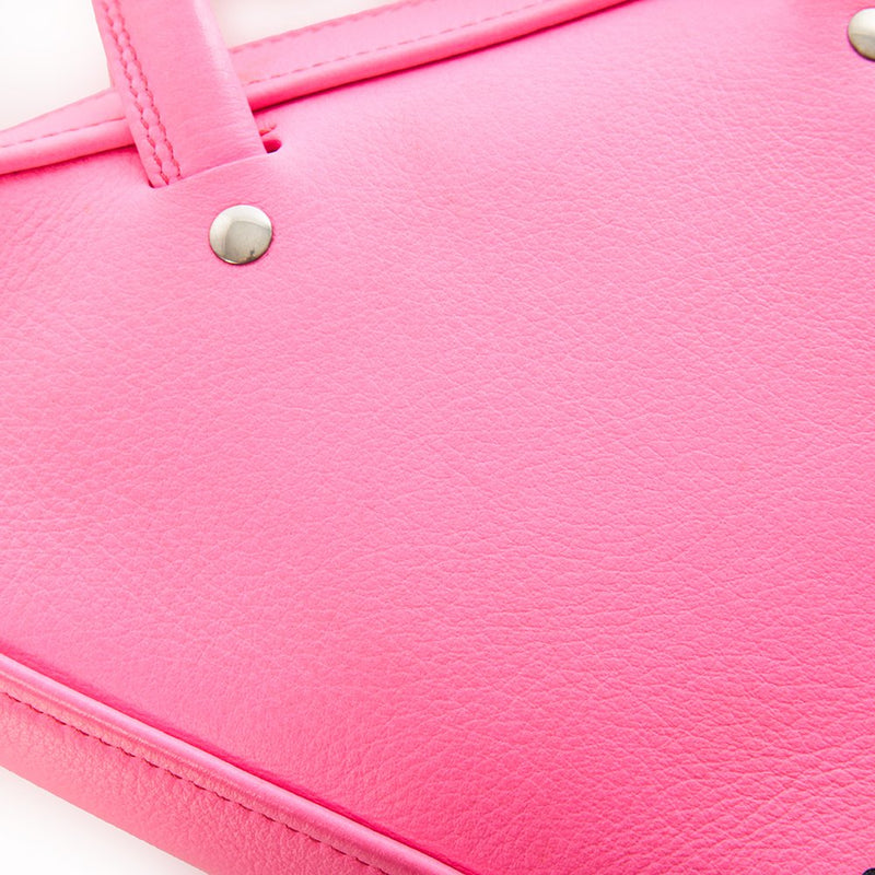 Picture of Balenciaga Top Handle Triangle Duffle S  in Pink, Leather