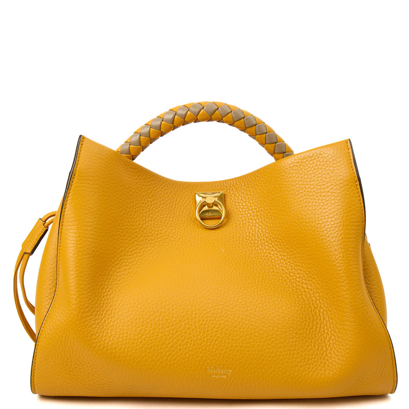 Mulberry Tote Iris in Yellow, Calfskin Leather