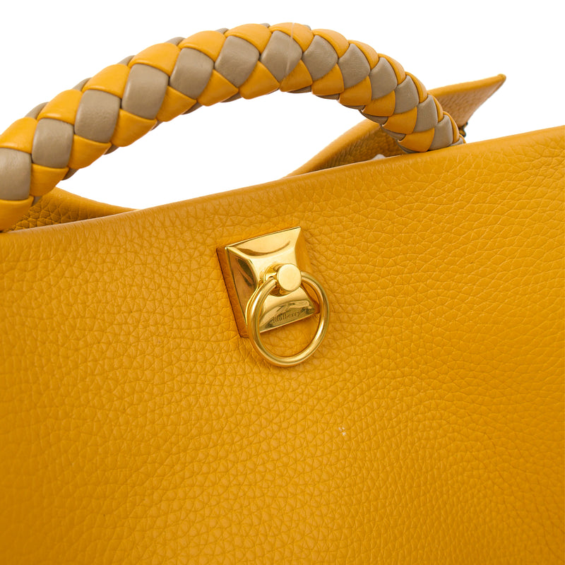 Mulberry Tote Iris in Yellow, Calfskin Leather