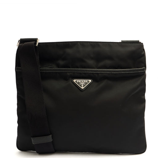 Picture of Prada Cross Body Nylon Messenger in Black, Nylon