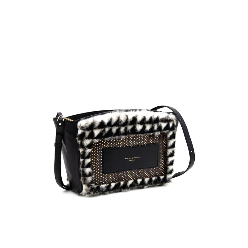 Picture of Aspinal of London Tote Marylebone Shoulder Bag - Small in Black, Leather