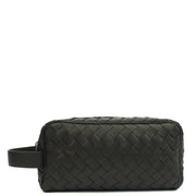 Picture of Bottega Veneta Clutch Intrecciato Zip Pouch in Black, Intrecciato Nappa