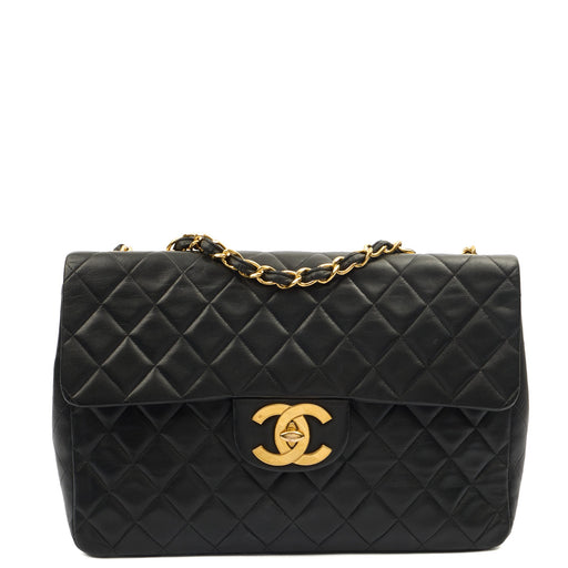 Picture of Chanel Shoulder Bag Maxi Jumbo XL in Black, Lambskin Leather