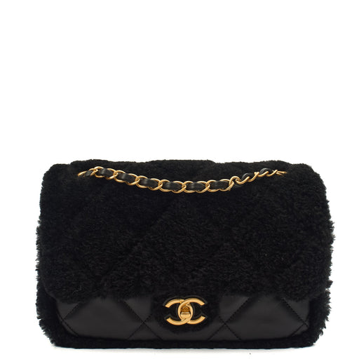 Picture of Chanel Shoulder Bag Flap Bag in Black, Canvas