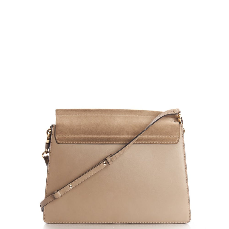 Picture of Chloe Shoulder Bag Faye Shoulder Bag in Grey, Calfskin Leather
