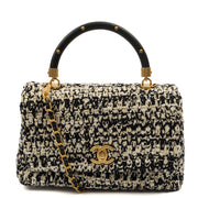 Picture of Chanel Top Handle Coco Top Handle in Black, Fabric