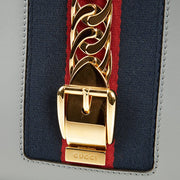 Picture of Gucci Tote Sylvie Top Handle Bag in Dusty Grey, Leather