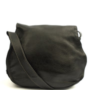 Picture of Chloe Cross Body Marcie Satchel in Black, Calfskin Leather