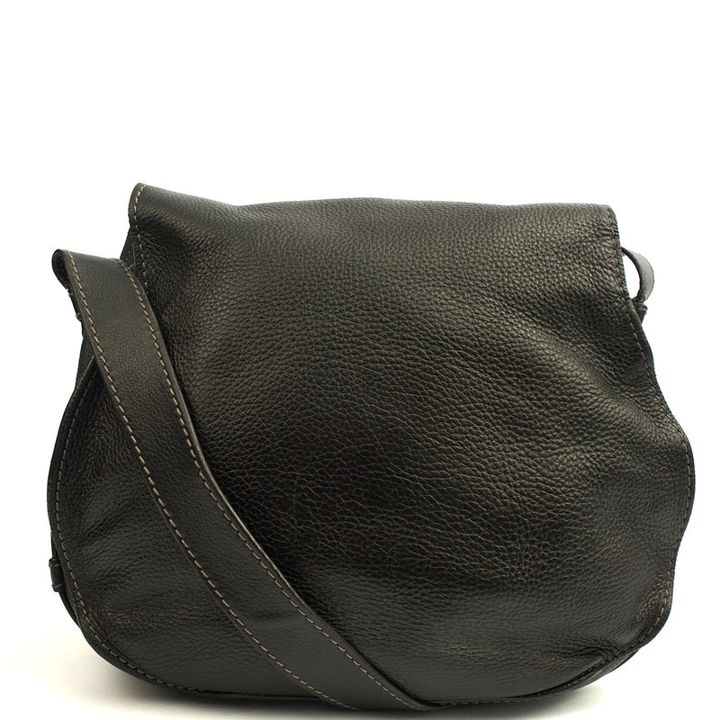 Picture of Chloe Cross Body Marcie Satchel in Black, Calfskin Leather