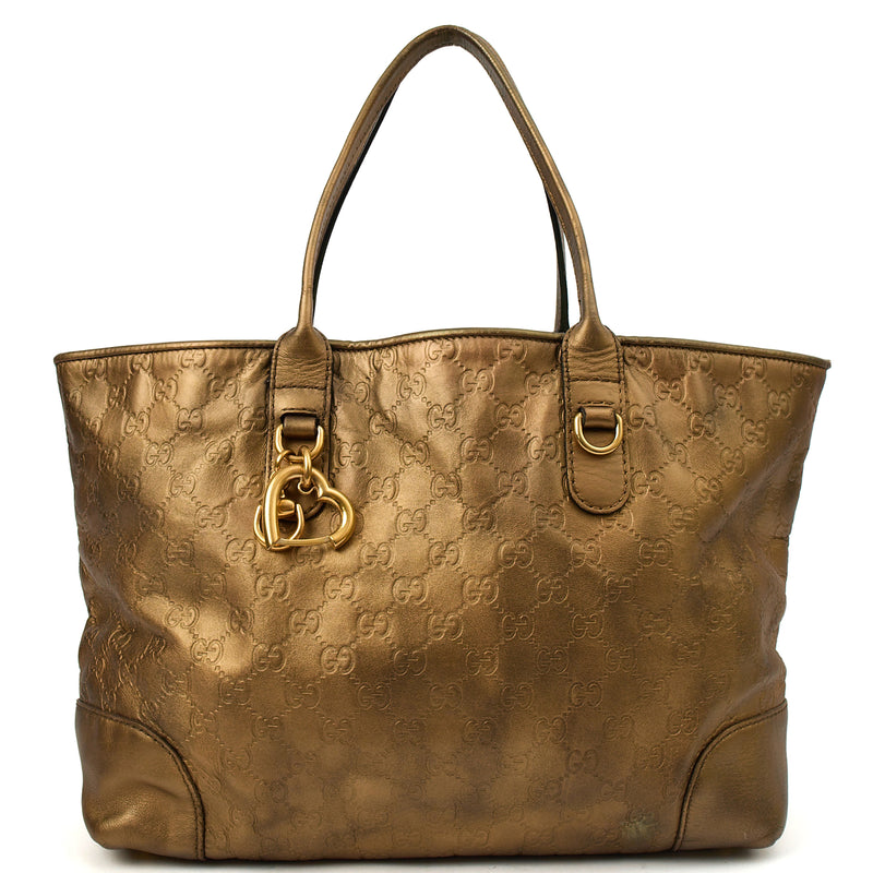Gucci Tote Abbey Tote in Metallic, Leather