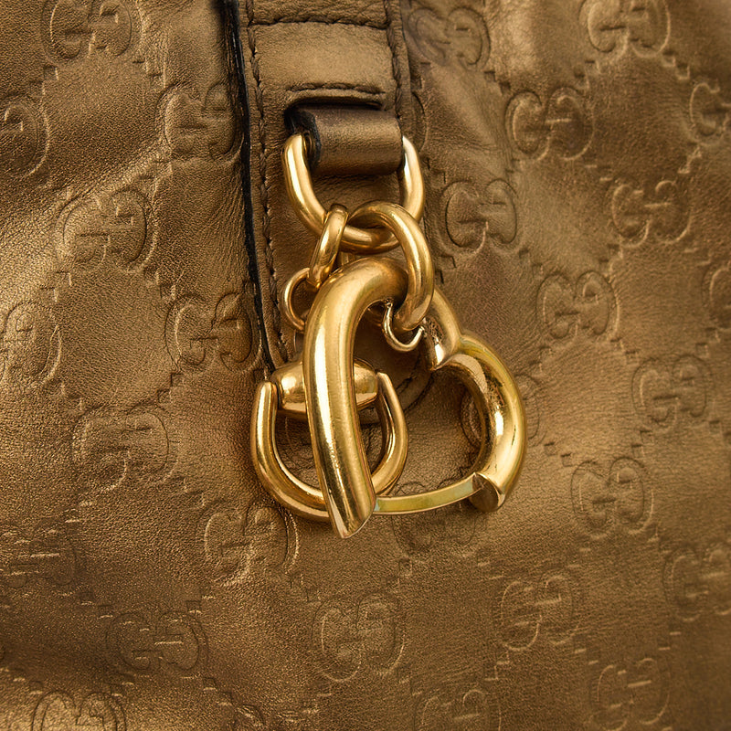 Gucci Tote Abbey Tote in Metallic, Leather