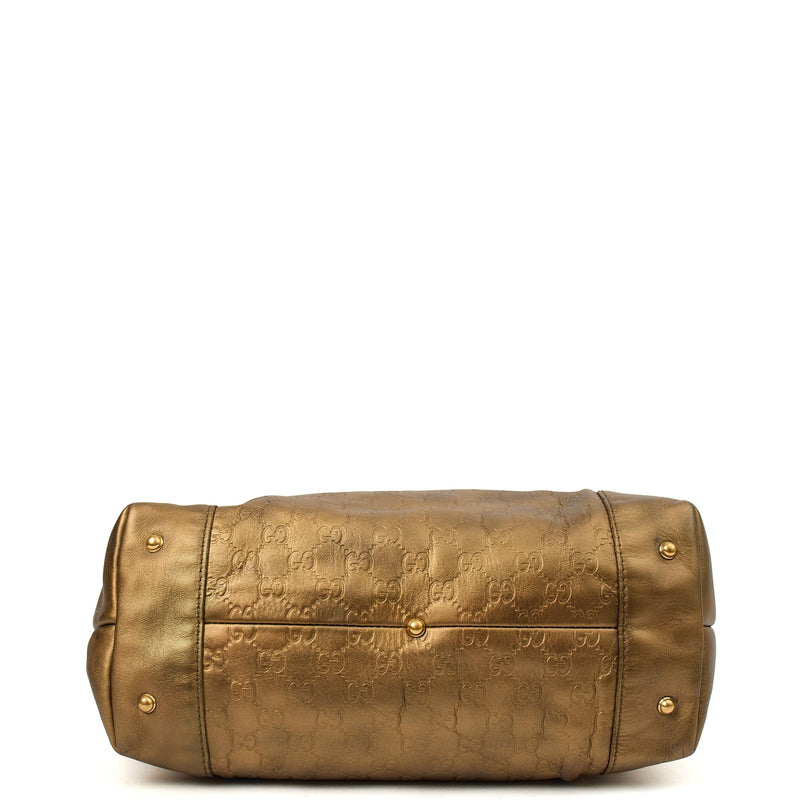 Gucci Tote Abbey Tote in Metallic, Leather