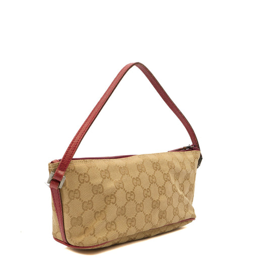 Picture of Gucci Shoulder Bag Boat Pochette in GG Supreme, Fabric