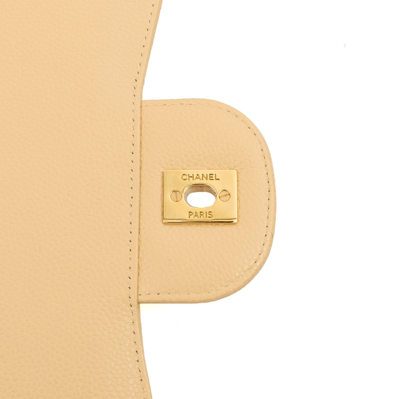 Picture of Chanel Shoulder Bag Classic Double Flap - Large in Neutral, Caviar Leather