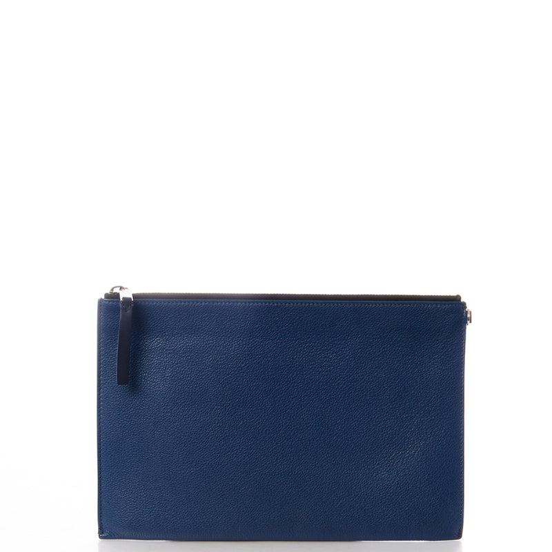 Picture of Burberry Clutch Clutch in Blue, Leather