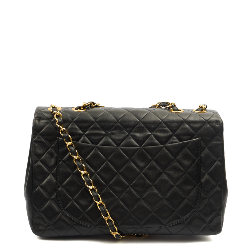Picture of Chanel Shoulder Bag Maxi Jumbo XL in Black, Lambskin Leather