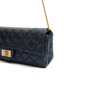 Picture of Chanel Shoulder Bag 2.55 Reissue East West Clutch in Blue, Crinkled Calfskin Leather