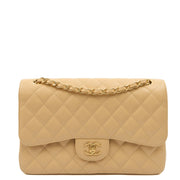 Picture of Chanel Shoulder Bag Classic Double Flap - Large in Neutral, Caviar Leather