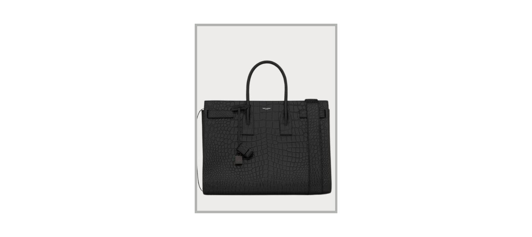 Saint Laurent Crocodile Sac De Jour