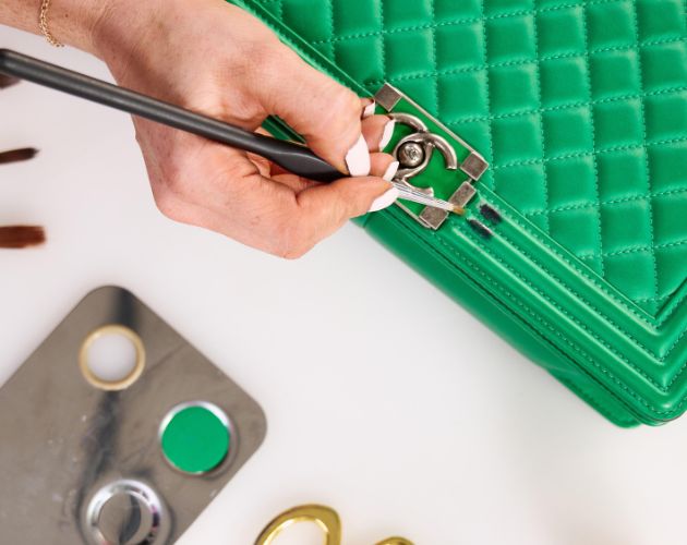 small stain repairs on your bag at the handbag clinic