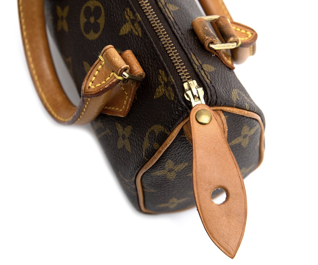 Louis Vuitton Small Speedy Leather Zip Pull-tab