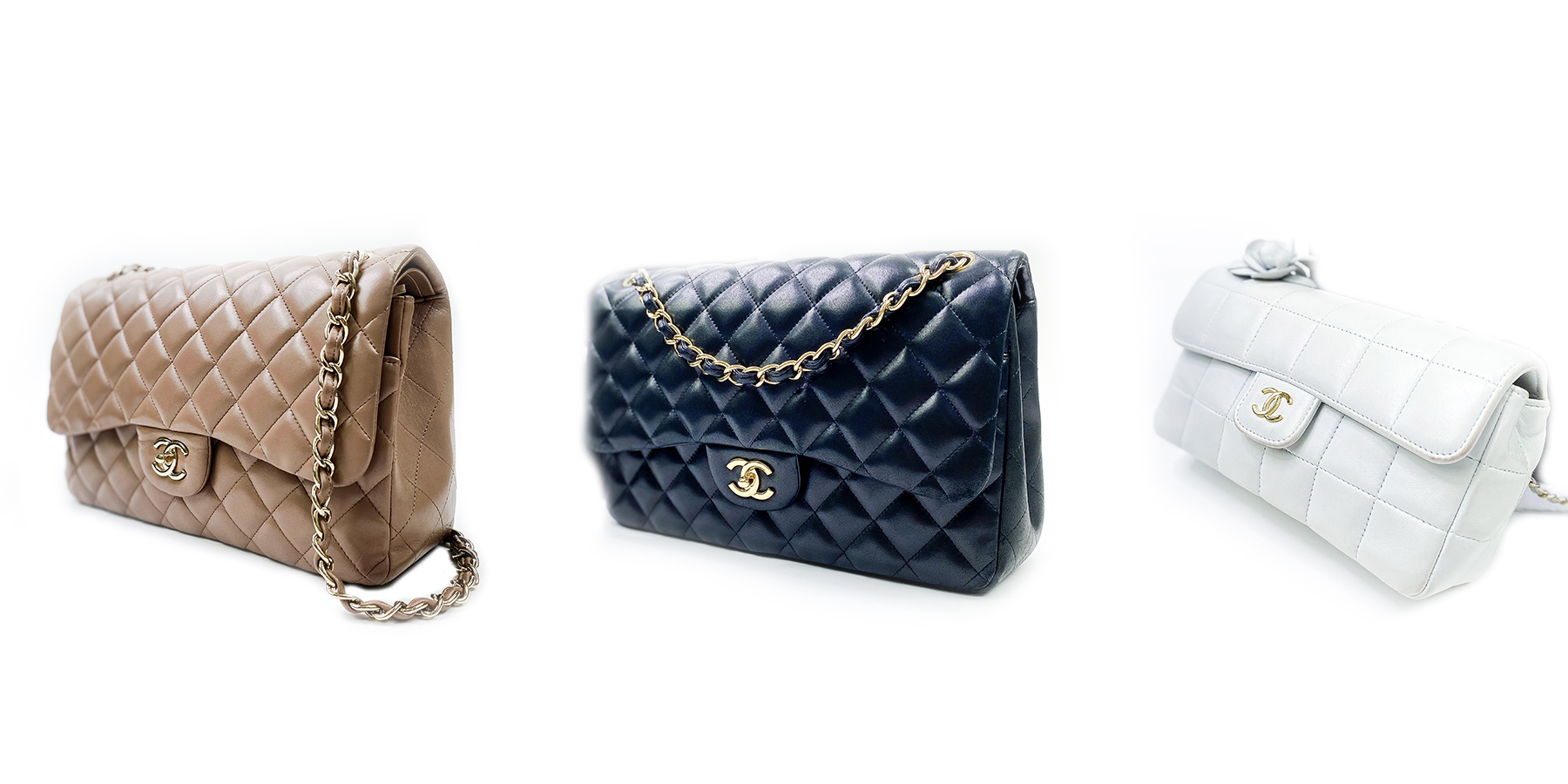 Lambskin Leather Classic Chanel's Available to Purchase at Handbag Clinic