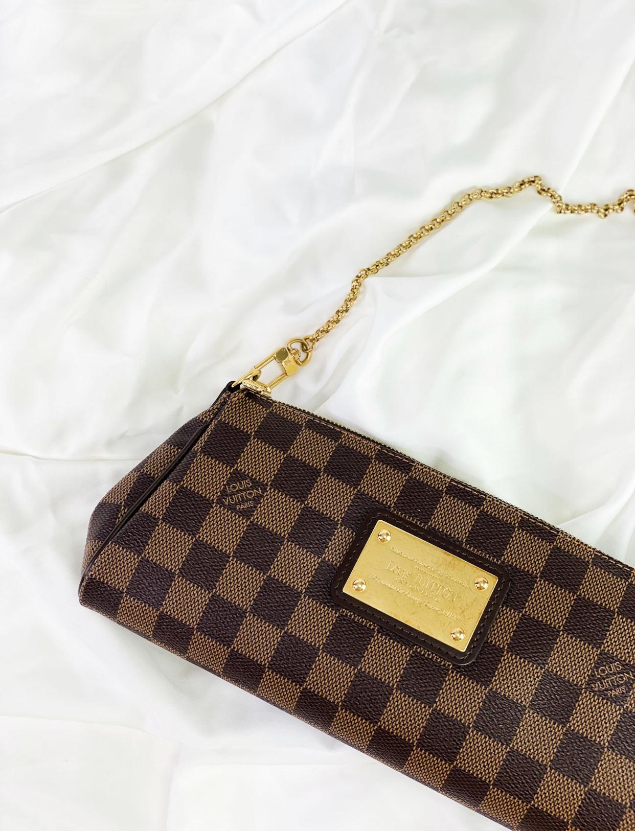 Louis Vuitton Eva Clutch Damier Ebene, Luxury, Bags & Wallets on