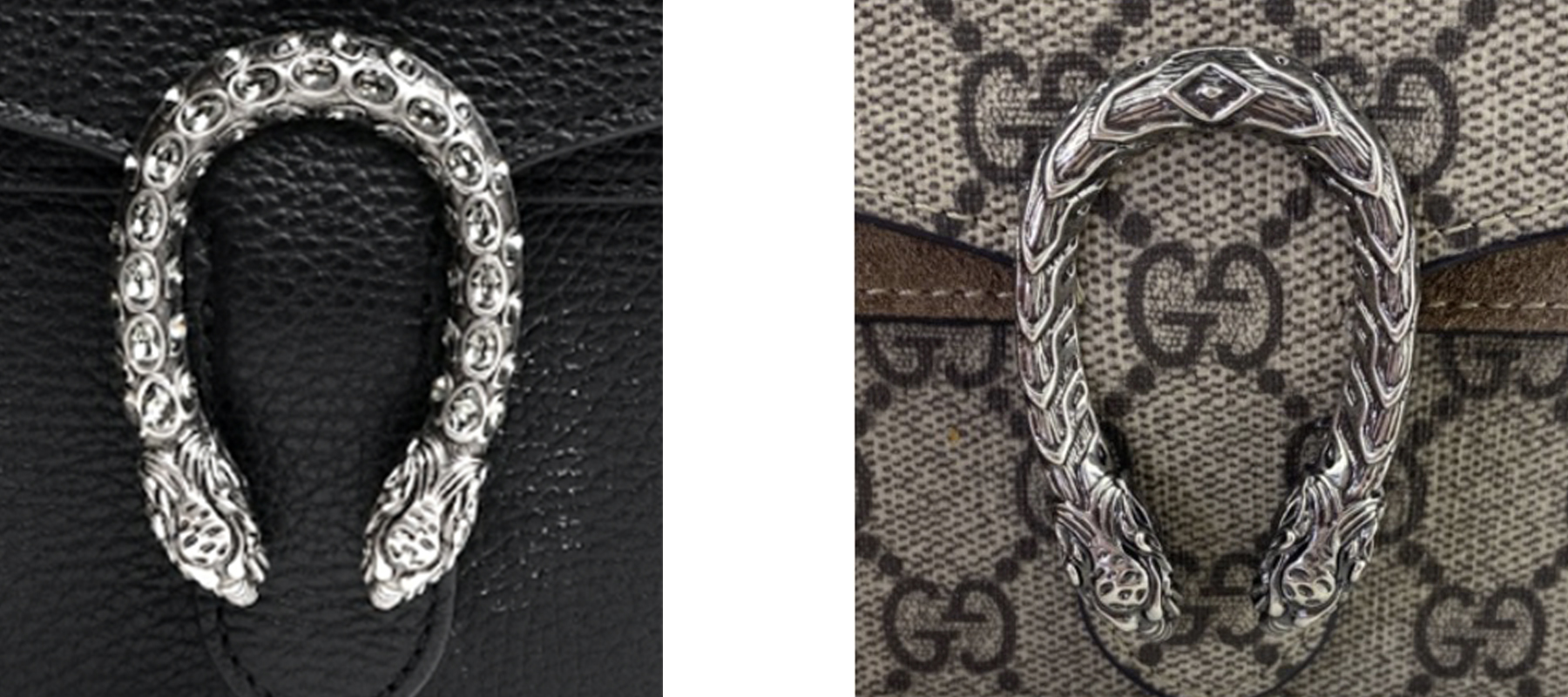 Real vs Fake Gucci Dionysus Horseshoe