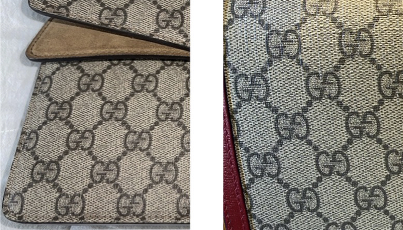 Real vs Fake Gucci Canvas Colouring 